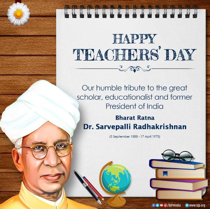 Nitish_balan's tweet photo. Today is Teachers'Day in India because it marks the birthday of Dr.Sarvepalli Radhakrishnan, a renowned philosopher and the former President of India Dr.Radhakrishnan suggested that the day be observed as
Teachers'Day instead to honour all teachers for their vital role in society https://t.co/D6LJxqO8Sz