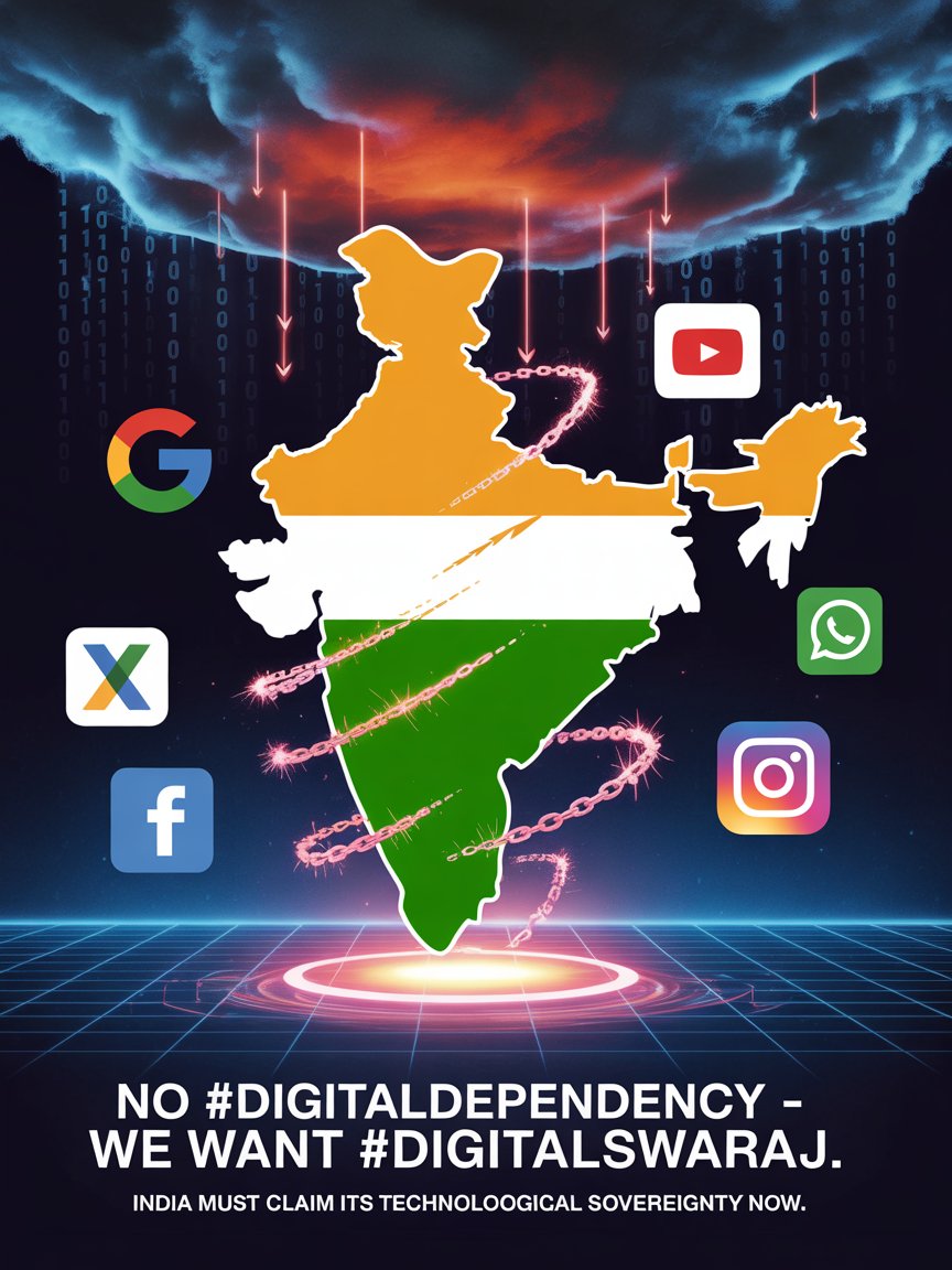 imbpratap's tweet photo. @Vikspeaks1 NO #DigitalDependency. WE WANT #DigitalSwaraj
@narendramodi ji 🙏 https://t.co/aYMqc4NSeb