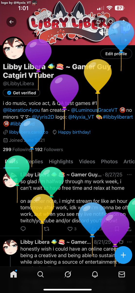Libby Libera 🐠🍣 ~ Gamer Guy Catgirl VTuber tweet media