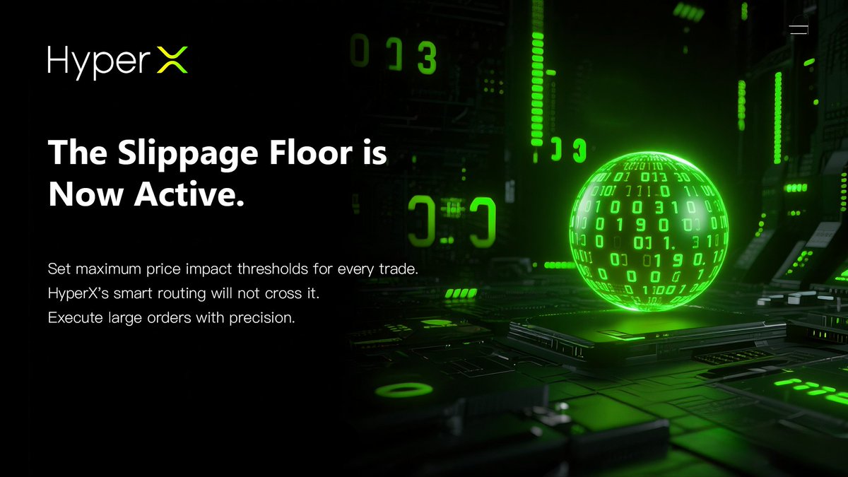 The Slippage Floor is Now Active.
Set maximum price impact thresholds for every trade. HyperX's smart routing will not cross it. Execute large orders with precision.
Size with confidence.
#HyperX #SlippageFloor #LargeCapTrading #InstitutionalTools #RiskManagement #TradeSafe