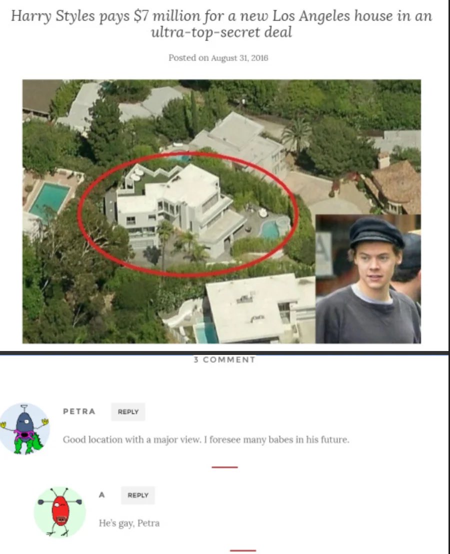 Good morning to « He’s gay Petra »