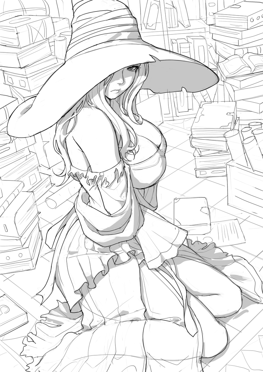 kerup_k's tweet photo. Recluse sketch https://t.co/qm3wOSoKiV