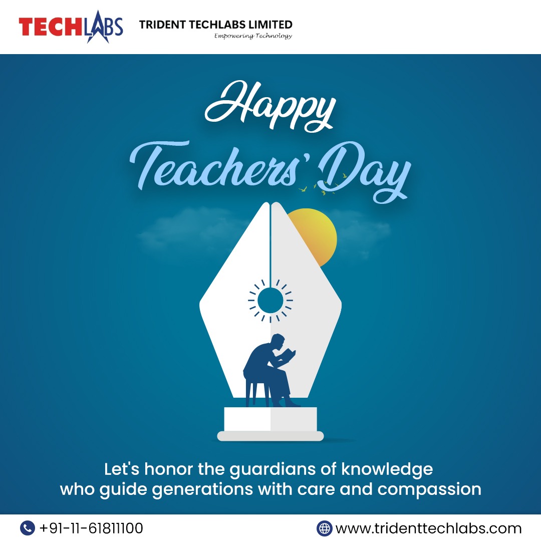 TechlabsTrident's tweet image. Happy #TeachersDay 🌸
A teacher is more than a guide—they’re the light that shapes our future. Today, we honor their wisdom, patience & compassion. 🙏📚
#HappyTeachersDay #RespectForTeachers #Gratitude #TridentTechlabs