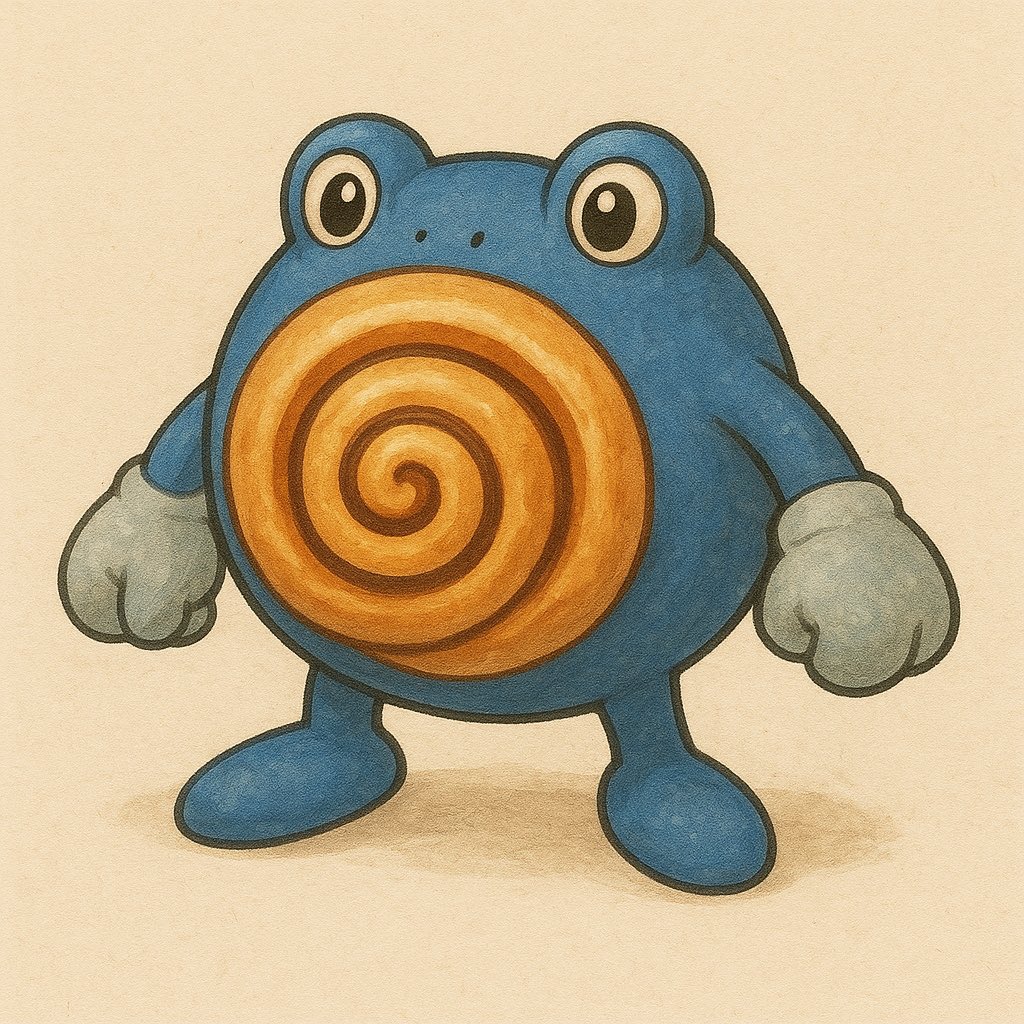 I really don’t like AI but Poliswirl I will make an exception for because he is my boi. #Pokemon #AiArtSucks