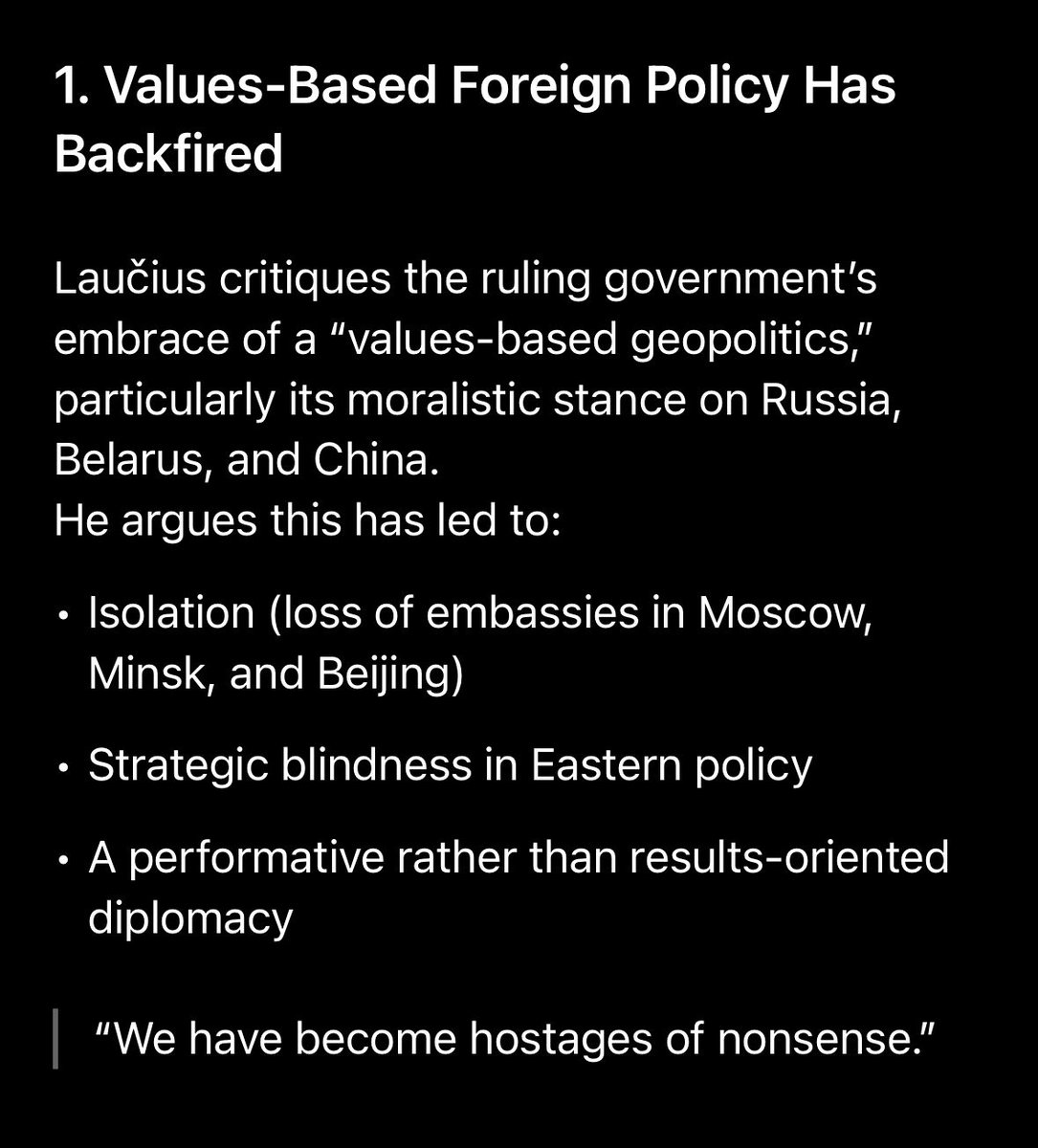 Critique of the Lithuanian foreign policy continues for few years. An excellent article...

15min.lt/m/id/aktualu/k…