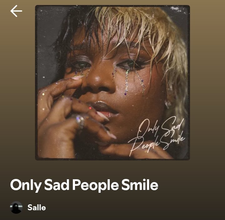 New Music Friday <a href="/callmeSallee/">SALLE</a> - OLNY SAD PEOPLE SMILE 💿

OUT NOW