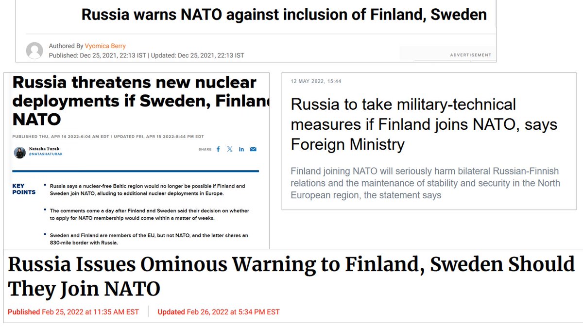 Paulus DeMascou (@pamaask) on Twitter photo <a href="/MoorcroftRico/">Rico Moorcroft</a> Actually it was the similar Russian diplomatic policy that drove Sweden and Finland to NATO. Continuous nagging of what is neutral and what is not, and then of course threats of militarytechnical countermeasures if joined turned the populace proNATO within months. <a href="/MoorcroftRico/">Rico Moorcroft</a> Actually it was the similar Russian diplomatic policy that drove Sweden and Finland to NATO. Continuous nagging of what is neutral and what is not, and then of course threats of militarytechnical countermeasures if joined turned the populace proNATO within months.