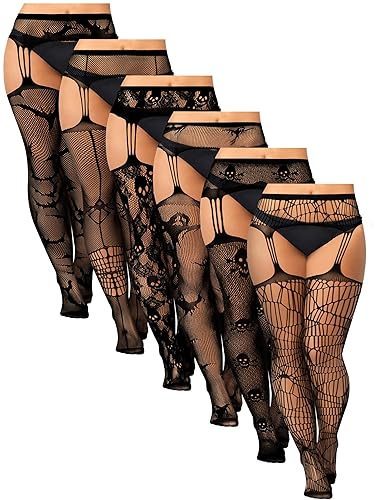 xROSEBUDo's tweet image. I just received Jadive 6 Pairs Women Plus Size Fishnet Thigh High Stockings Suspender Garter Belt Lingerie Pantyhose Tights Fits XL-XXXXL - Black - Goth from the23joker via Throne. Thank you! throne.com/xrosebudo #Wishlist #Throne