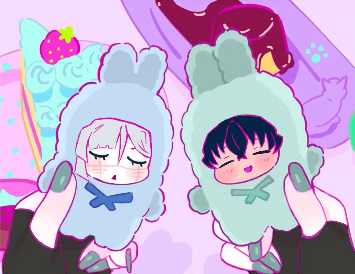 Kawaii !! Kawaii !! &gt;_&lt; 🦢🌫️

#feathermist #muichiro