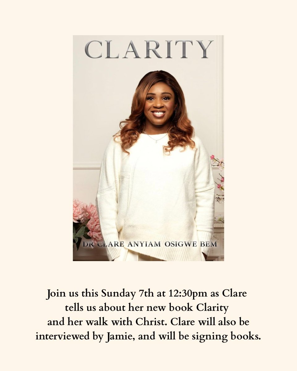 We would love you to stay after the service on Sunday for lunch and a book talk/signing.