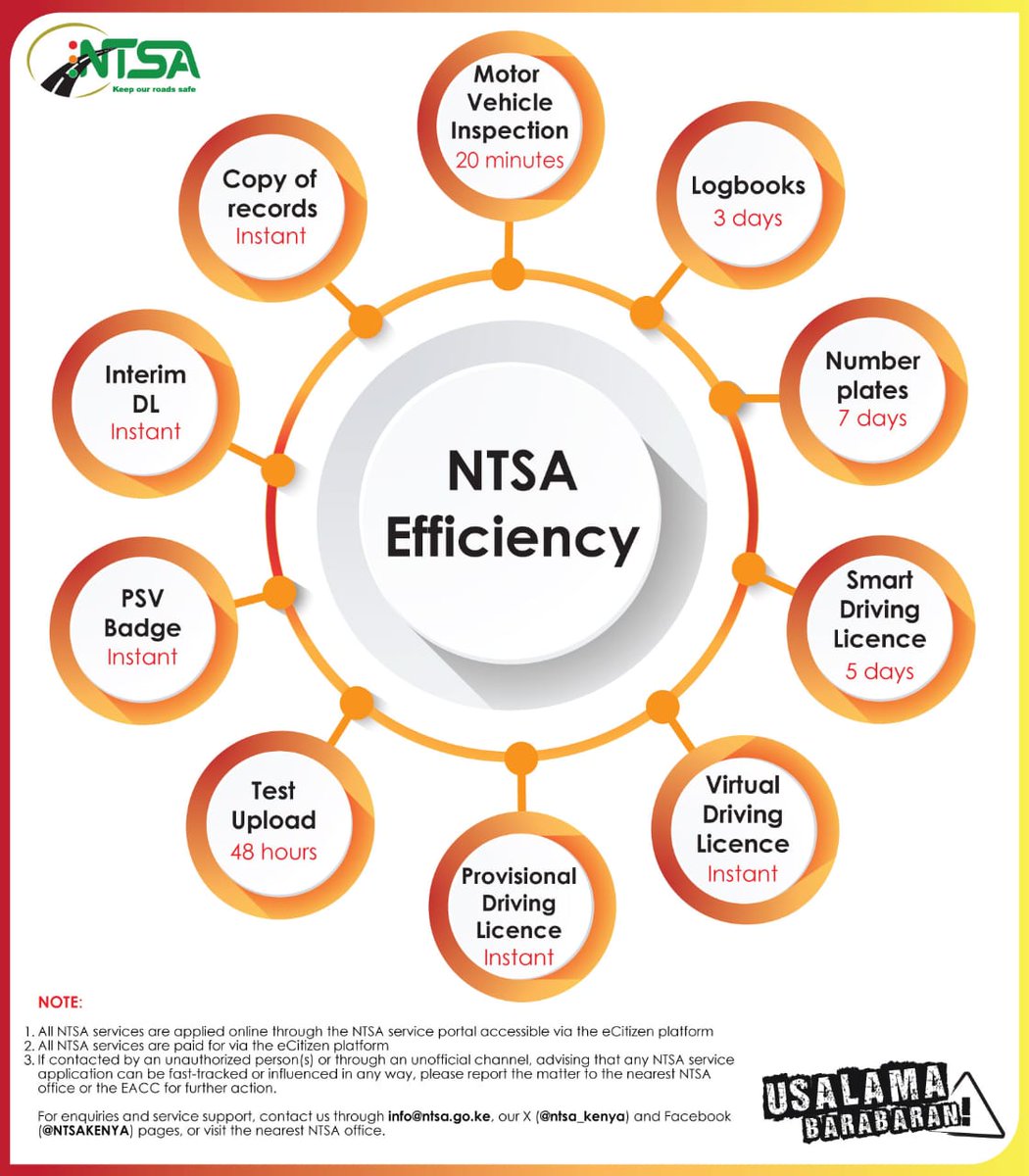 #NTSA #NTSAserves