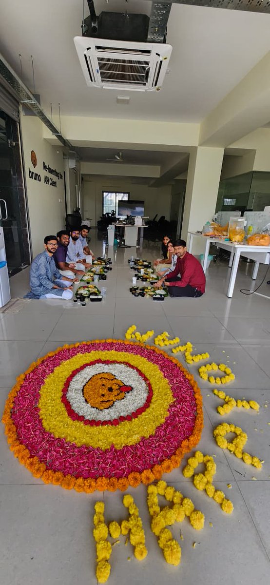 use_bruno's tweet image. Happy Onam to All 🌼
A few pics from celebration at Bruno Office in Bengaluru.