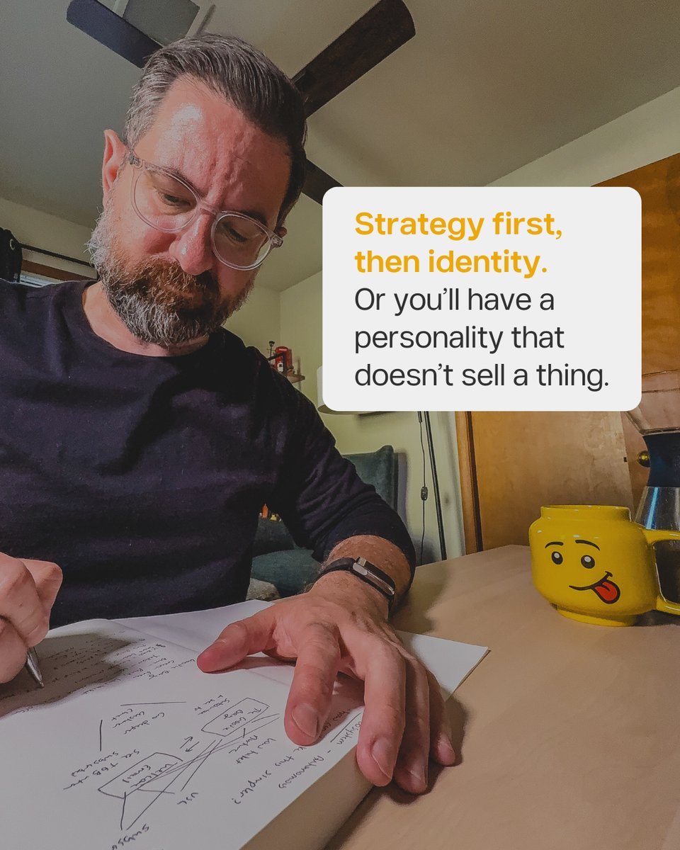 Strategy before identity. Always.