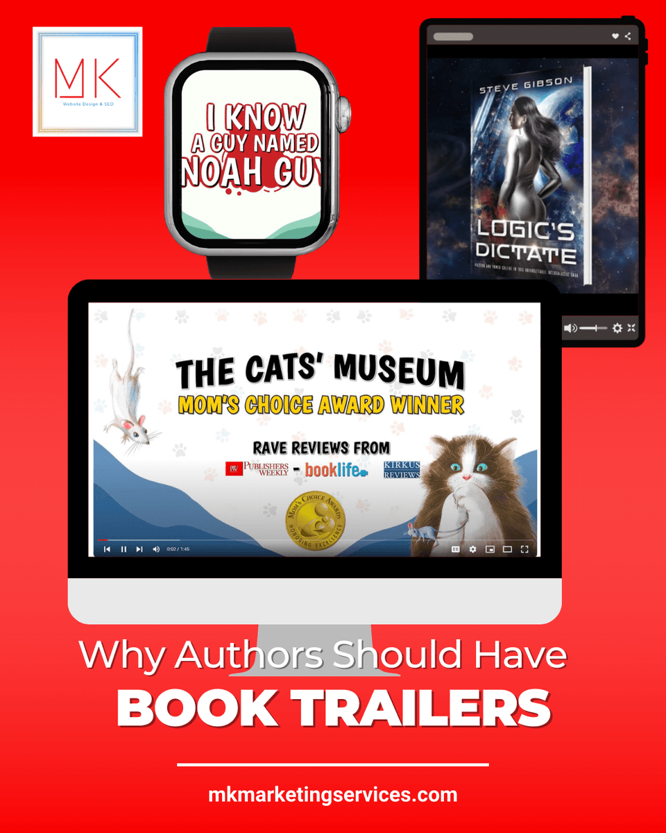 mkwebsiteandseo's tweet image. Why Authors Should Have Book Trailers!
mkmarketingservices.com/why-authors-sh… 
#MKMarketing #AuthorTips