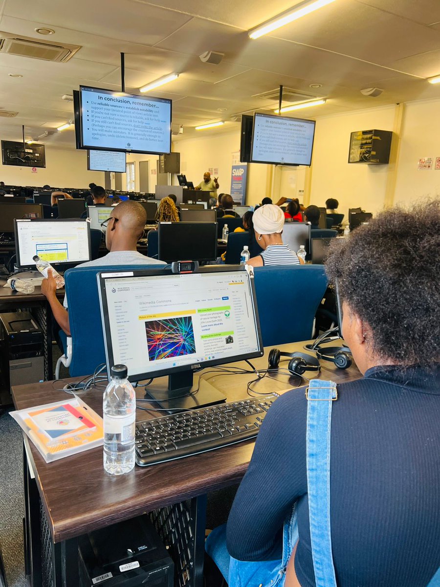 Yesterday we wrapped up SWiP Phase 2 at the University of Mpumalanga! 🎉 A big thank you to everyone who joined our workshops over the past two days and gained skills to contribute to Wikipedia and promote the visibility of our languages online.

#WikimediaZA #SWiPProject