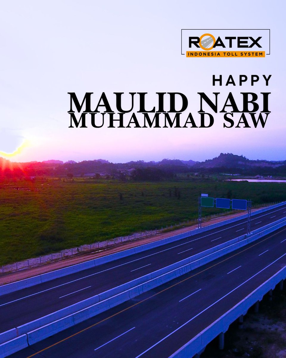 RoatexID's tweet image. 🌙 Selamat memperingati Maulid Nabi Muhammad SAW. Peringatan Maulid Nabi mengingatkan kita untuk meneladani sikap Rasulullah yang penuh kelembutan, kesabaran, dan kasih kepada sesama. Semoga kita dapat menanamkan akhlak mulia itu dalam keseharian. 🤍
#MLFF #RITS #DigitalTransport