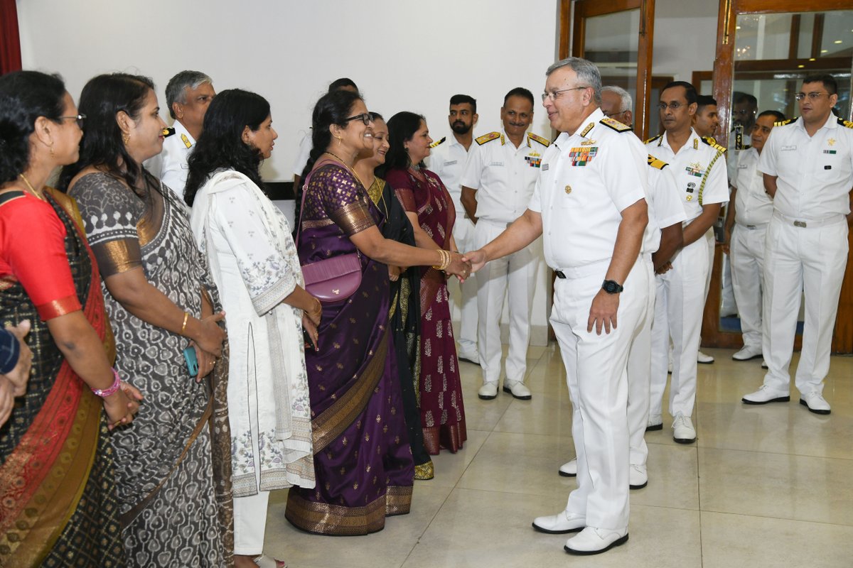 On the occasion of #TeachersDay, VAdm Rajesh Pendharkar, FOCinC East presented ENC Rolling Trophies for Class X &amp; XII to #NCSVizag, Nausena Baugh and exhorted the teachers to  prepare the children to meet future challenges through their continued sincere and dedicated efforts.