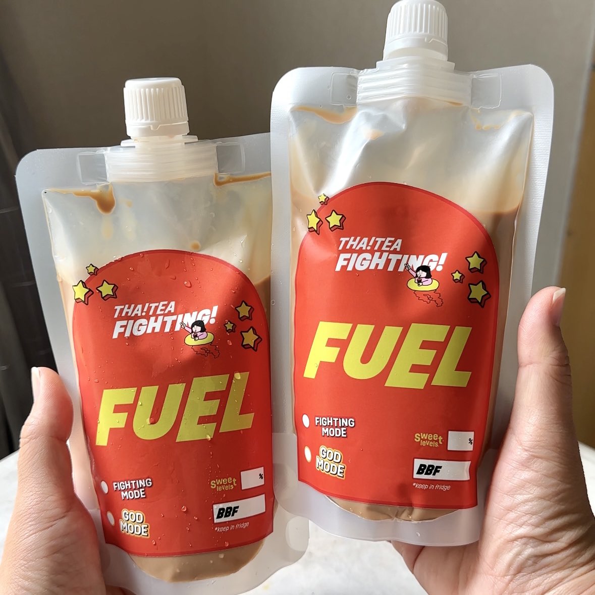 ทุกคนน ชาไทย Fighting 1 แถม 1 🧡 บนไลน์แมน อันที่จัดโปรจะเป็นแบบถุง Fuel ...