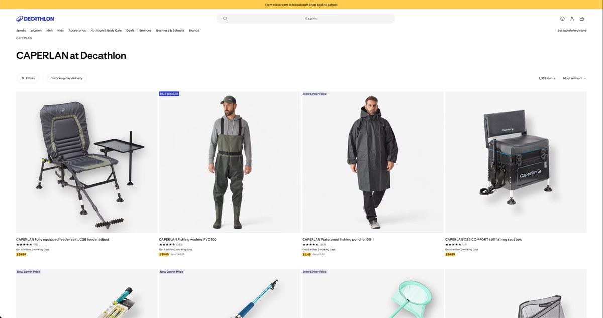 I actually use Chrome at fullscreen which is 3000px wide on Studio Display. Not many websites work, but <a href="/Decathlon/">Decathlon</a> is quite nice to use at this size.