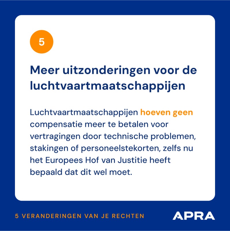 theairhelper's tweet photo. Je raakt mogelijk je recht op compensatie kwijt, zelfs bij 5 uur vertraging. 😠

Het nieuwe voorstel voor passagiersrechten kost je veel tijd en geld. Veeg naar rechts om te zien wat je kwijt kunt raken.

Teken de petitie en laat je stem horen.