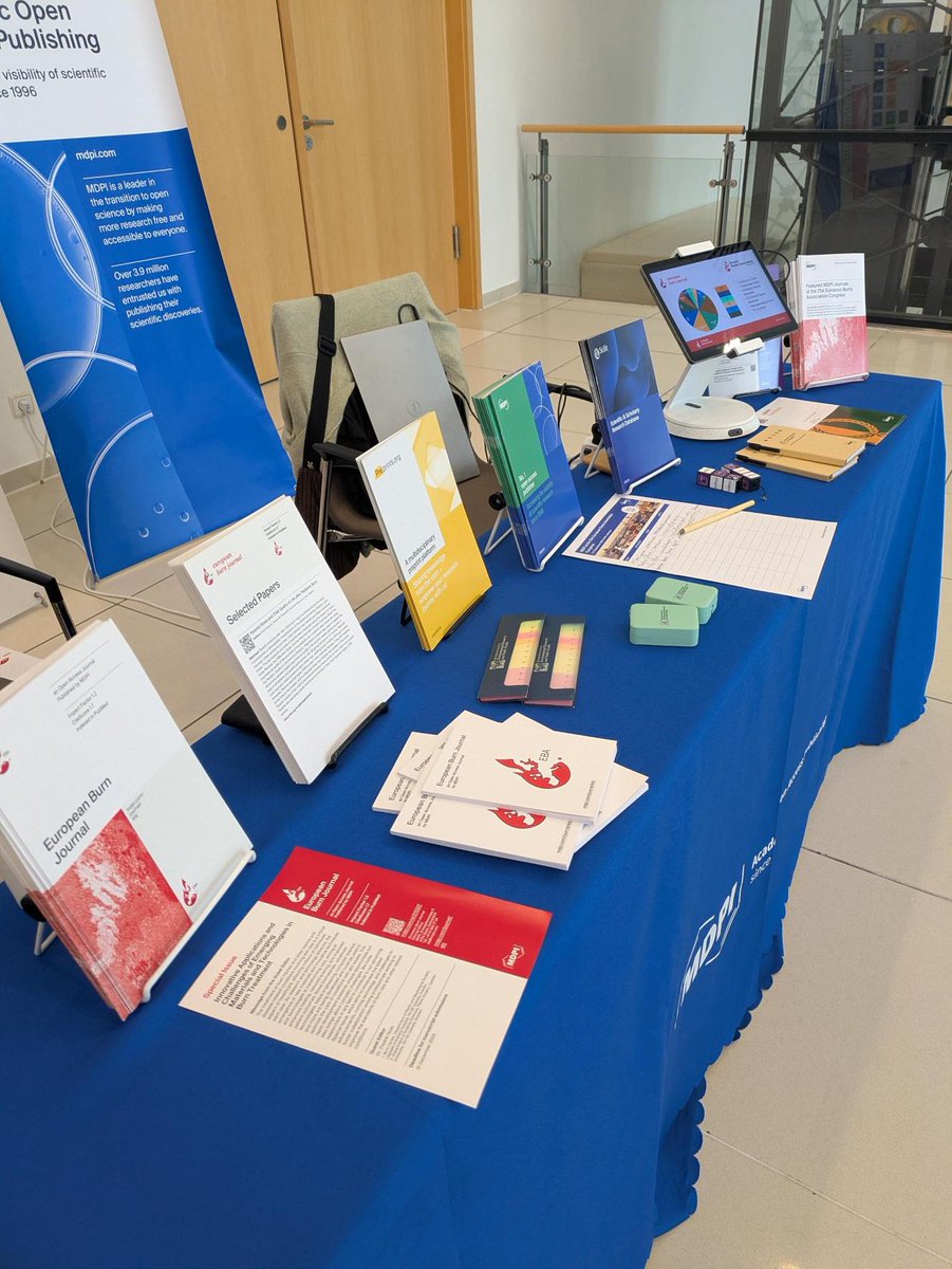 Day 3 of #EBA2025! 🚀

Our Academic Publishing Workshop was a great success – covering writing, peer review &amp; 2024 EBJ Best Papers 

Big thanks to our Editors-in-Chief &amp; EBJ Board Members for sharing their insights 

📍Come visit us at Booth 28 for more exchange!

<a href="/Euroburn/">European Burns Association</a>