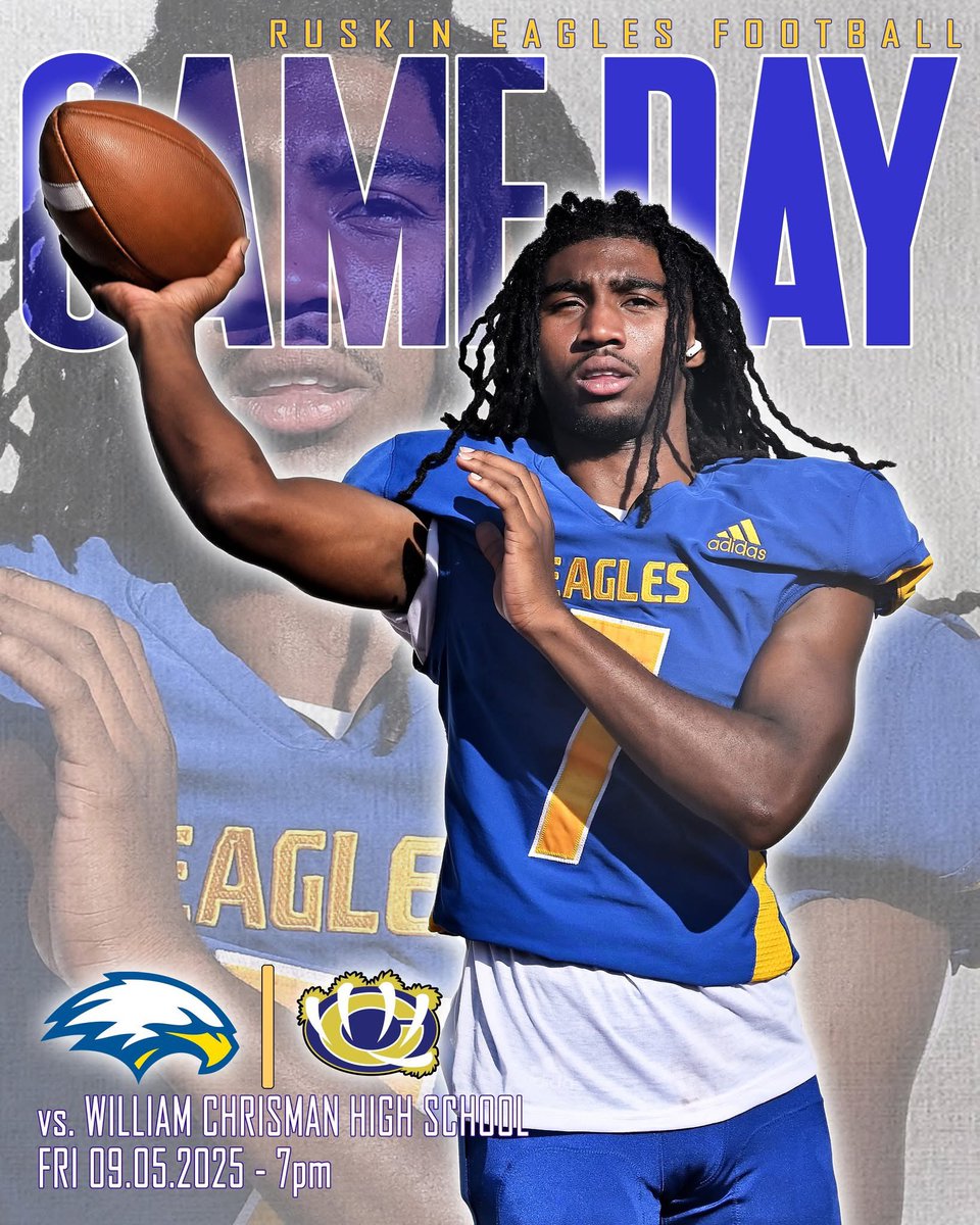 Home opener against William Chrisman. Be loud and proud Ruskin Nation!  #Eaglepride