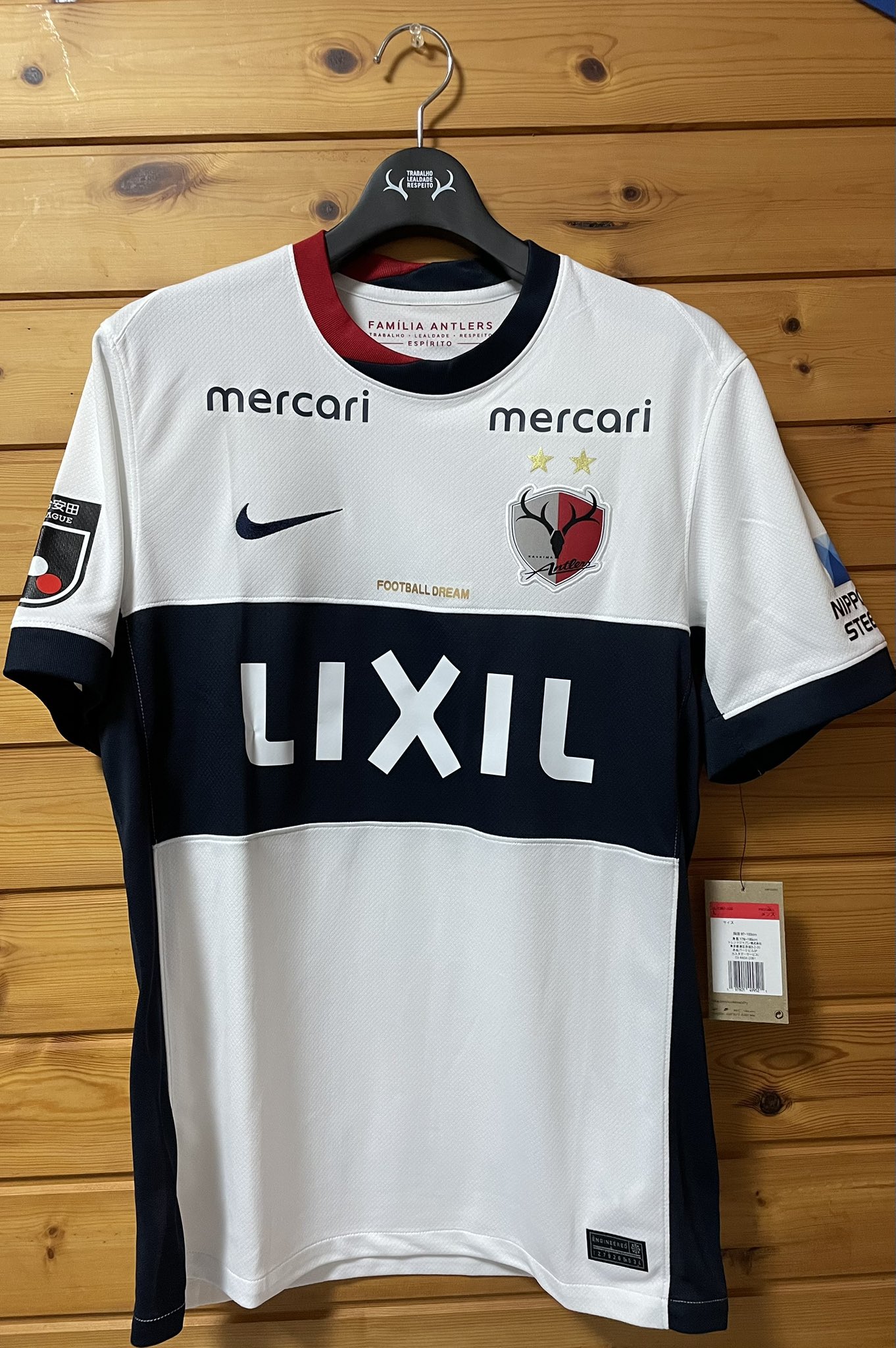 極美品　鹿島アントラーズ　支給品　Mサイズ mercari LIXIL □美品□鹿島アントラーズ□レプリカ□ユニフォーム□2025