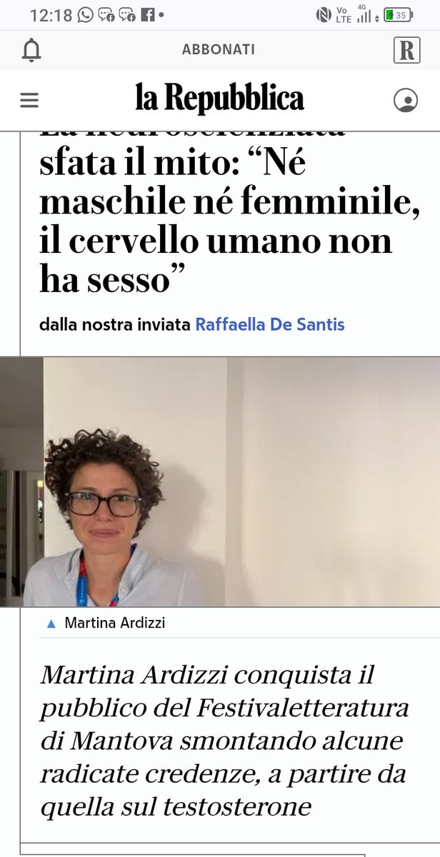 stemolinaradio's tweet photo. Il cervello è fluido e il testosterone non è poi così importante.
Se #maschio e #femmina non sono diversi dovrebbe essere smontata anche la narrazione del "maschilismo tossico", ma non credo succederà. Ideologia pret a porter.
#pretaporter #fashion #moda #fluido #scienza https://t.co/Odys4N4acI