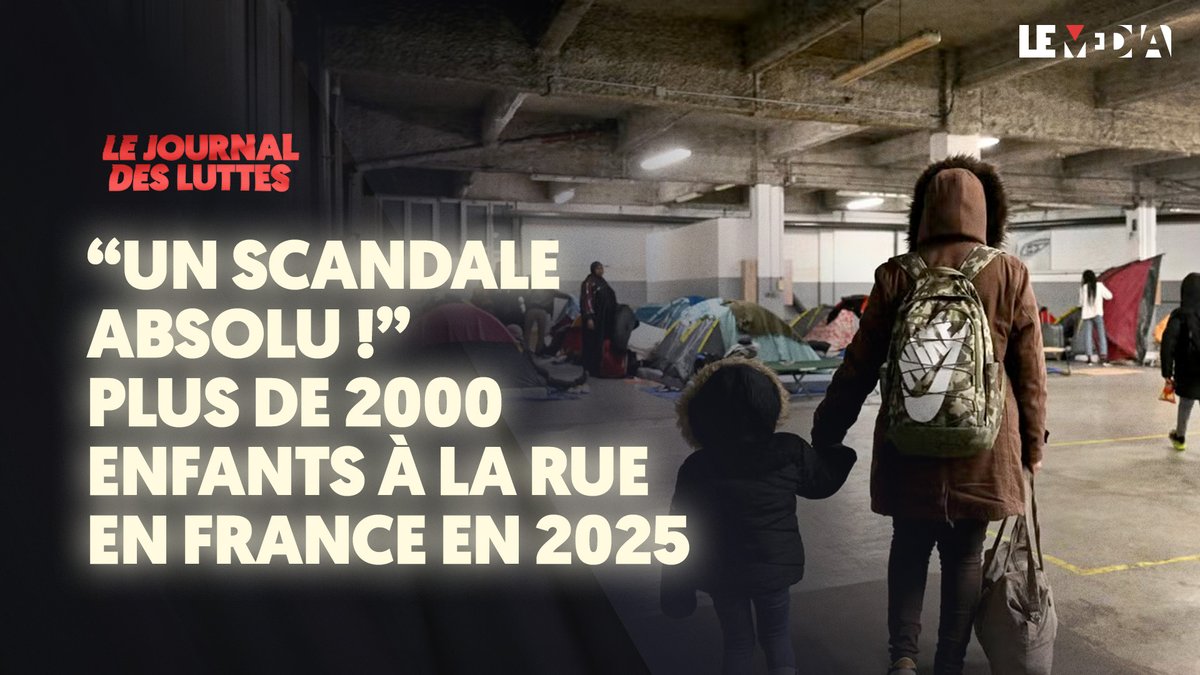 Le Média (@lemediatv) on Twitter photo “UN SCANDALE ABSOLU !” PLUS DE 2000 ENFANTS À LA RUE EN FRANCE EN 2025
Le Journal des Luttes, à 13H EN DIRECT !
📺 165 freebox, Molotov et 24/7 YT
<a href="/JustSeeReal/">Cyril Lemba</a> reçoit <a href="/eleonorescht/">Éléonore Schmitt</a> pour <a href="/Fond_Logement/">Fondation pour le Logement</a> !
🔴➡️youtube.com/live/tmpz1v7qg… “UN SCANDALE ABSOLU !” PLUS DE 2000 ENFANTS À LA RUE EN FRANCE EN 2025
Le Journal des Luttes, à 13H EN DIRECT !
📺 165 freebox, Molotov et 24/7 YT
<a href="/JustSeeReal/">Cyril Lemba</a> reçoit <a href="/eleonorescht/">Éléonore Schmitt</a> pour <a href="/Fond_Logement/">Fondation pour le Logement</a> !
🔴➡️youtube.com/live/tmpz1v7qg…