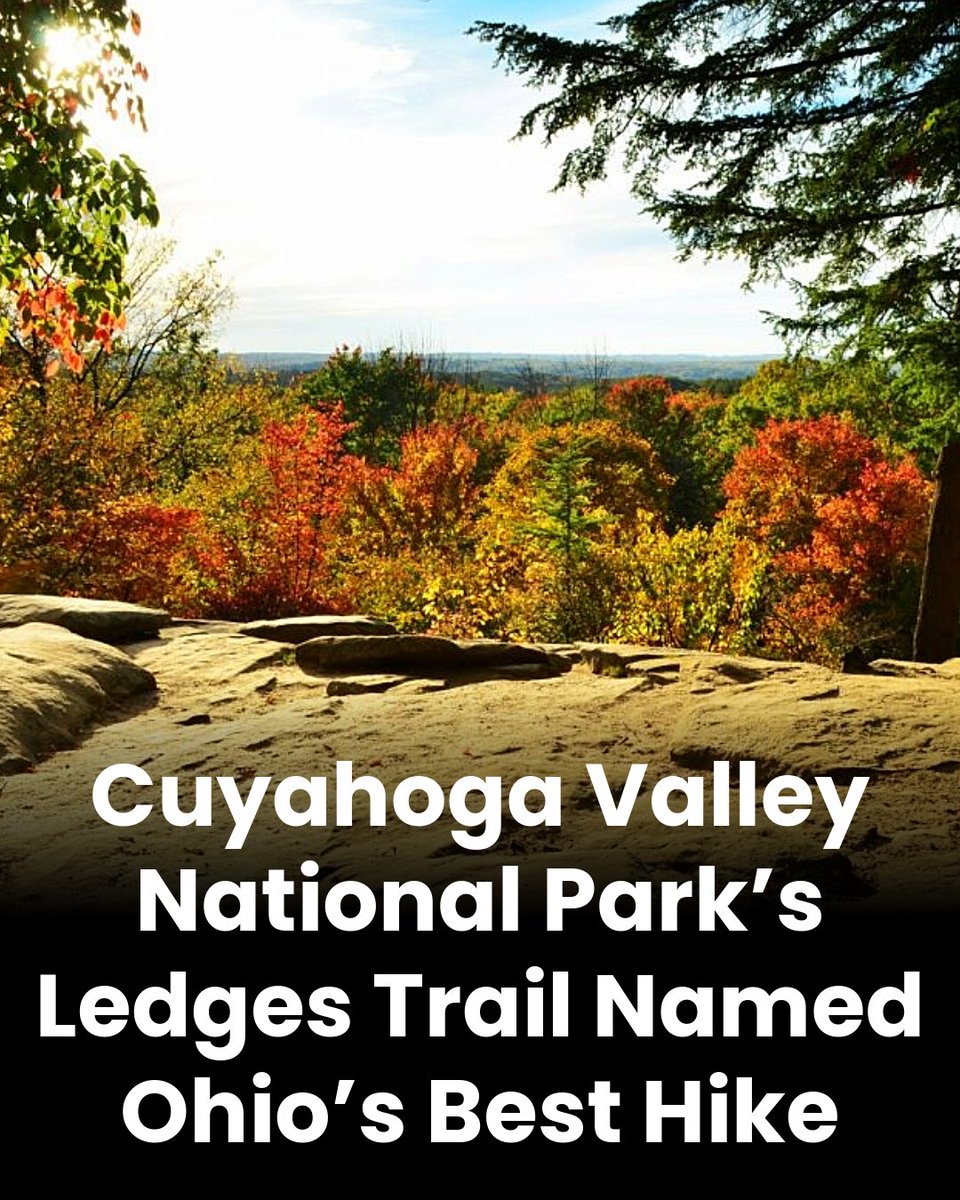 Cuyahoga Valley National Park’s Ledges Trail has been named Ohio’s best hike. 🍂  

From the Ice Box Cave entrance to the panoramic Ledges Overlook, this 2.4-mile loop offers a must-see adventure just outside Cleveland.

🔗 Learn More: islands.com/1943071/ledges…

<a href="/TheCLE/">Destination Cleveland</a>