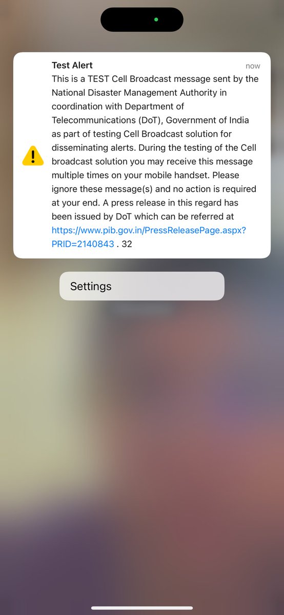 XAnalysisonX's tweet image. Did any one else get this test alert ?
#Dot #testalert