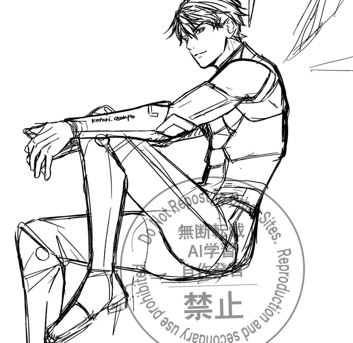 🍎マヒ主絵？作成途中🍎

完成するかわからないけど
デコヒもかいてみたい(*'▽'*)
※主人公ちゃは後から追加予定。

デコヒないから圧倒的に資料不足😂
 #マヒル
#マヒ主
#恋と深空二次創作
#恋与深空 
#恋と深空