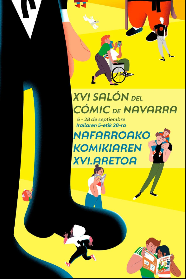 📢 #TizaElkartea |k antolatutako Nafarroako XVI. Komiki Azoka abian da! 
👉Irailaren 5etik 28ra, Iruñean eta Lizarran izango dira erakusketak, tailerrak, solasaldiak eta bisita gidatuak...
Xehetasunak hemen 🔗salondelcomicdenavarra.com
<a href="/berria/">Berria.eus</a>🔗tinyurl.com/y4zv47fr