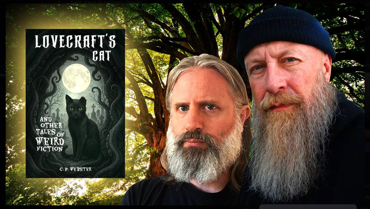 A very nice chat about stuff (mostly writing) with a wizard!
youtube.com/watch?v=UfbvYS…...
Writer, artist, and Booktuber, News from the Gelding, interviews C. P. Webster about his collection of short stories, Lovecraft's Cat.