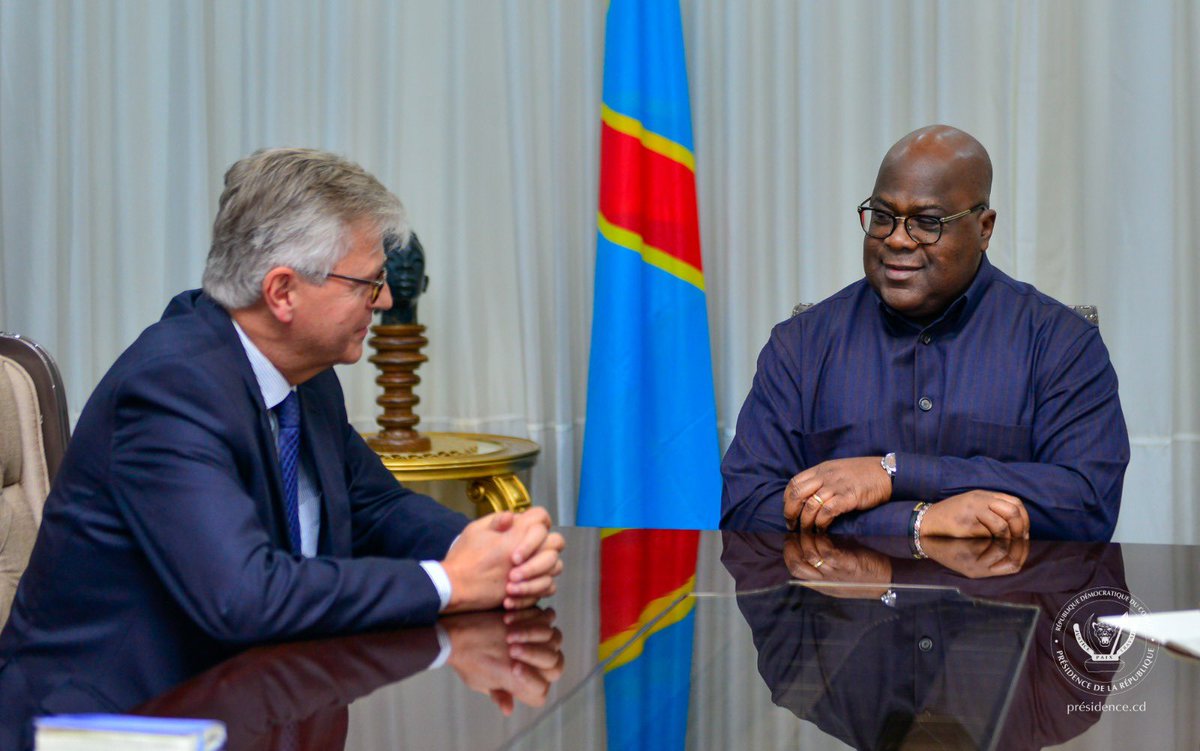 Le président Félix-Antoine Tshisekedi a reçu, hier soir, Jean-Pierre <a href="/Lacroix_UN/">Jean-Pierre Lacroix</a>. Il a exprimé son appréciation pour le travail de la #MONUSCO, en dépit des nombreux défis.