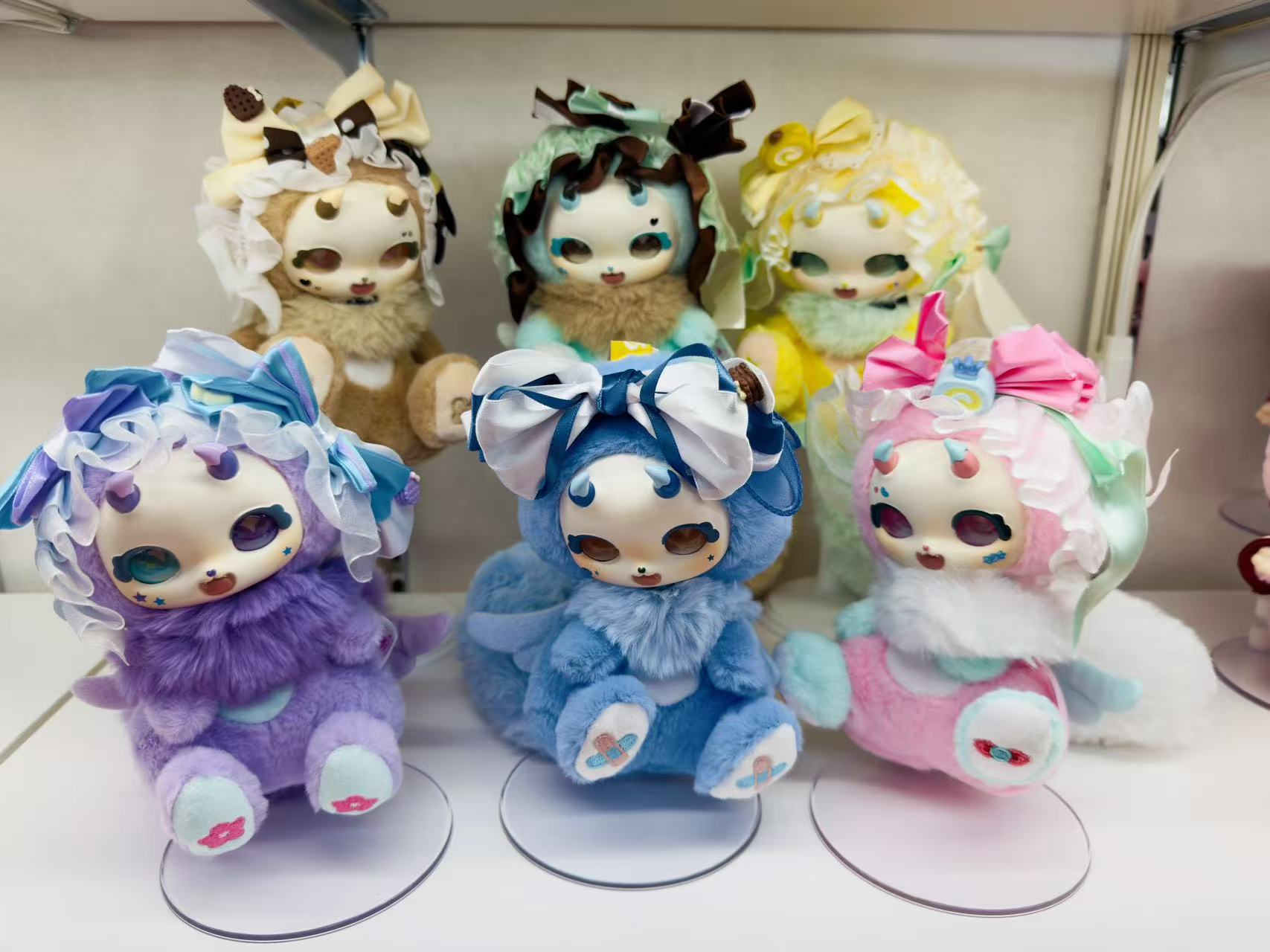 ファンシーアラモード　Sophie et Chocolat 　バニー　ぬいぐるみ 1点物コラボベア】パープル・ファンシーアラモード x ソフィーエ