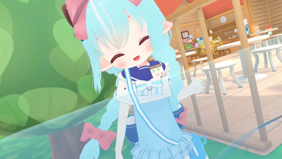 9月のぷぷりえ！あついからプールはまだあるけど
入れ替わったものもあるよ～！何があるかはお楽しみ！
出勤店員さんは次のポストで！
#VRChat  #VRChatイベント