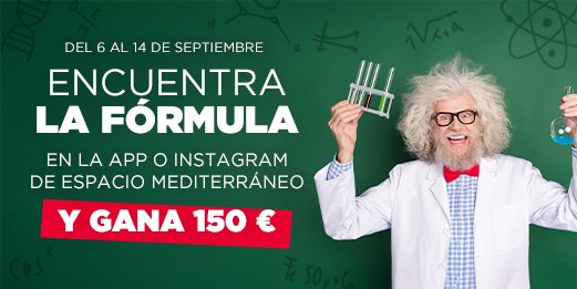 🎒 ¡Vuelta al cole con premio! Participa en Instagram y en nuestra App. 🎁 Sorteamos 2 premios de 150€ en metálico. 📅 Hasta el 13/09 | 🏆 Sorteo: 17/09 

Más info:
drive.google.com/file/d/1hsJ2jo…

#EspacioMediterráneo #Sorteo #VueltaAlCole