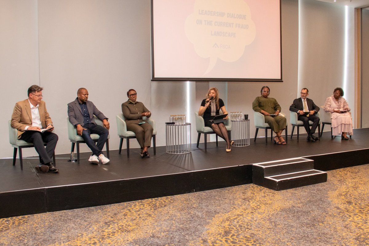 fscasouthafrica's tweet image. #FSCATalks

Moderated by FSCA Deputy Commissioner Farzana Badat, a powerful panel of industry leaders from across the financial sector discussed the most pressing challenges and emerging threats in digital fraud. 

#FSCAFraudRoundtable2025