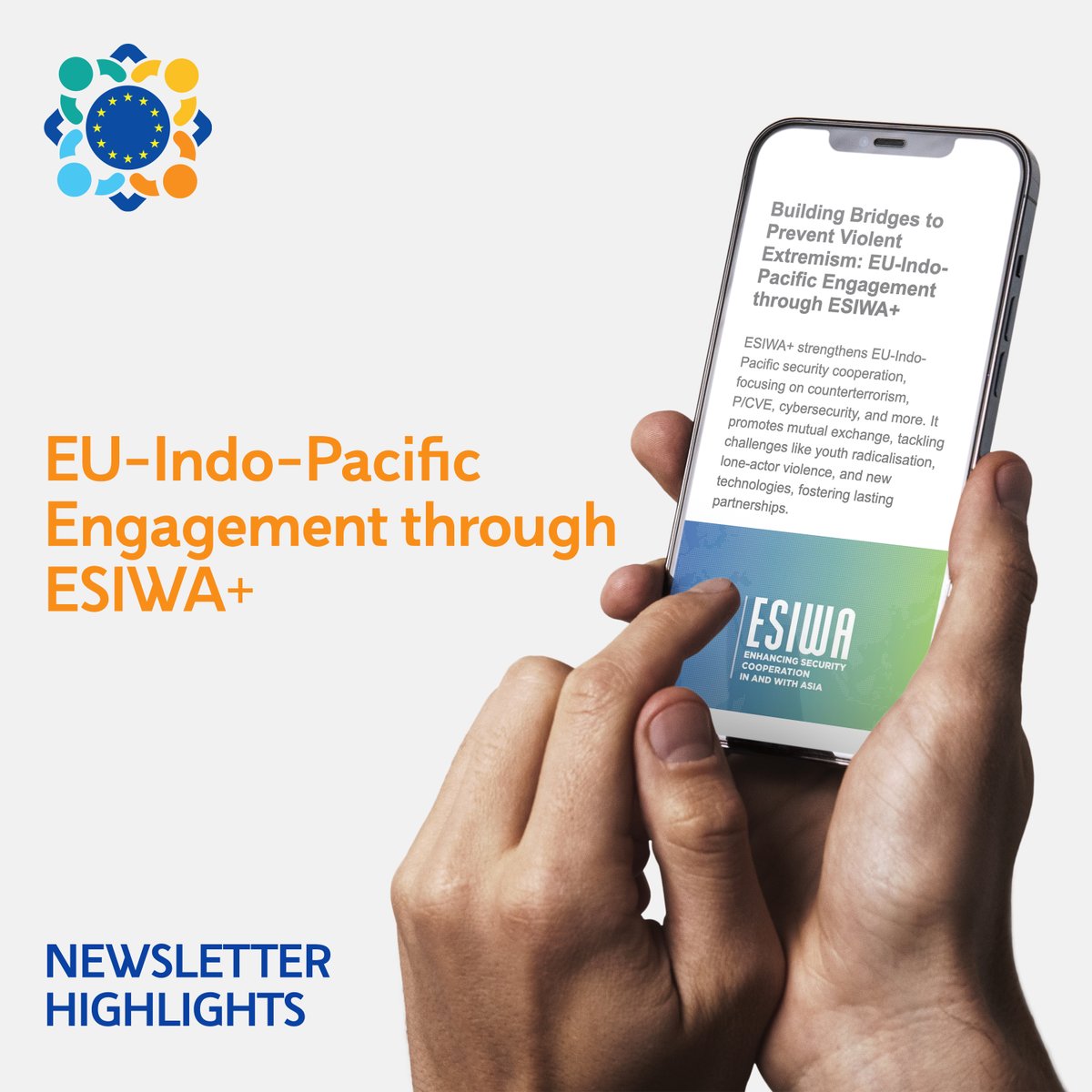 🌍 Newsletter Highlights 🌍

How can EU–Indo-Pacific cooperation through the ESIWA+ project strengthen P/CVE, counterterrorism, and cybersecurity efforts?

👉 Read more: ec.europa.eu/newsroom/home/…
📩 Subscribe: lnkd.in/d4taeAzA

#EUKnowledgeHub #SecurityEU #KHNewsletter
