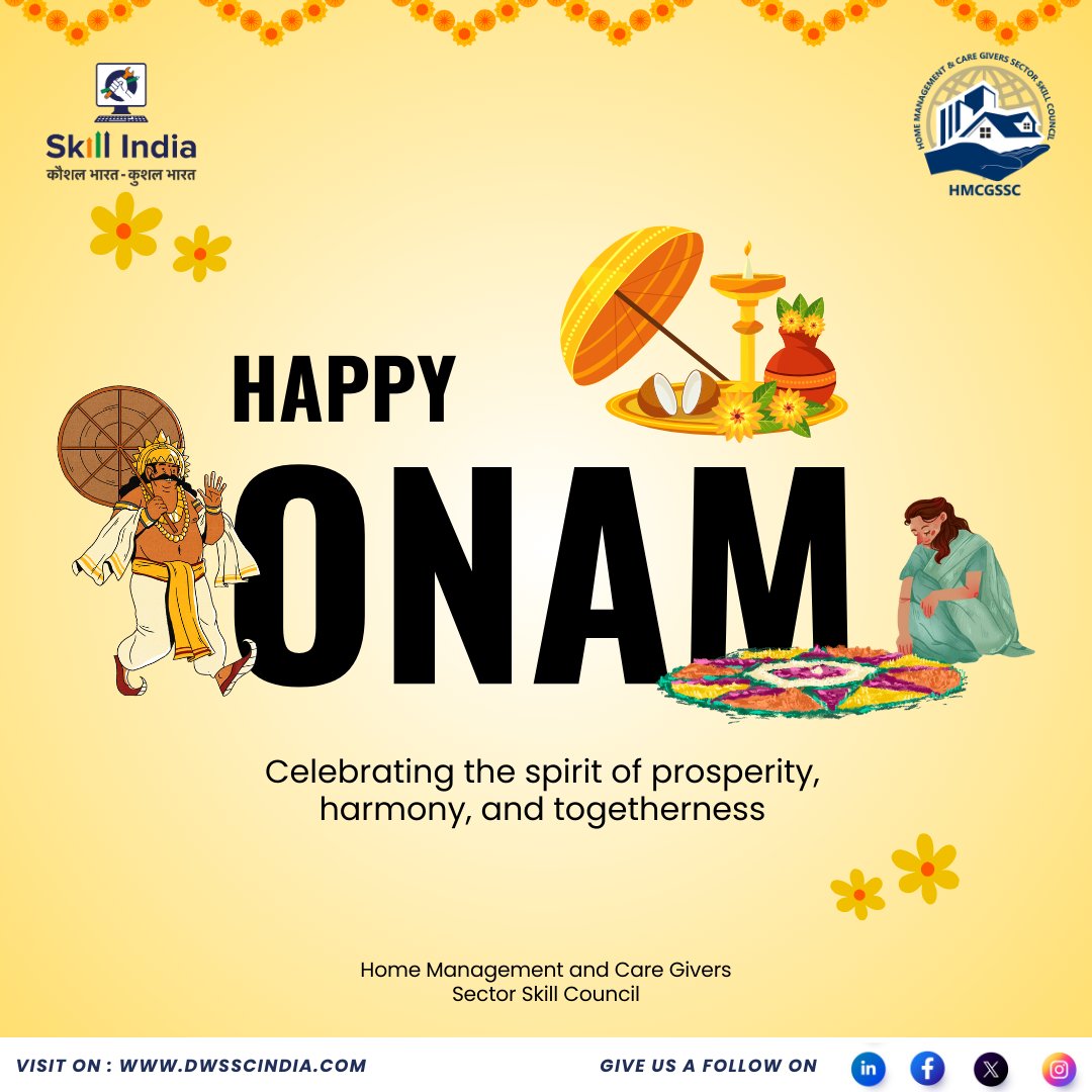May this Onam bring prosperity, happiness, and togetherness to all. 🌼✨
Wishing you and your family a joyful and vibrant Onam! 🌸