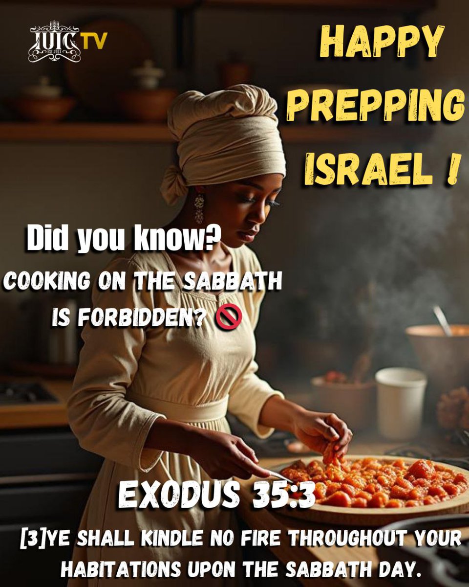 Iuicgrenada's tweet image. It&apos;s #prepp day!!! Time to prepare for the Lord&apos;s #sabbath.

Follow IUIC Grenada on all social media platforms to learn more!!!

Visit us at:
Tempe, St. George’s, Grenada.
Contact us at: 1-473-417-9340 / 1-473-418-IUIC
#Commandments #Israel #bb27 #sabbath