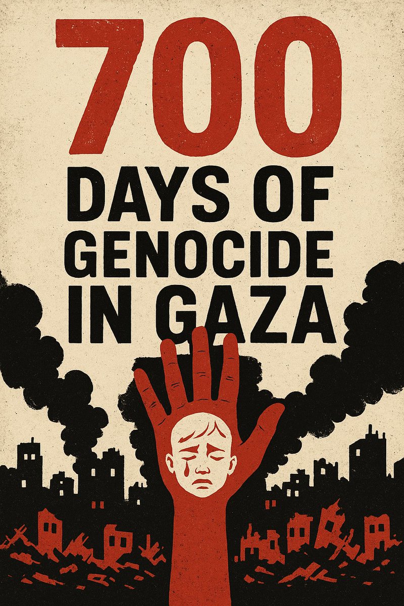 700 days of genocide.
We’re so sorry. Sorry for every moment we continued life as normal while yours was torn apart.
Sorry for the leaders who betrayed you.
Sorry for the silence of the world.
Sorry that our screams on screens are still not loud enough to stop the bombs.
But we
