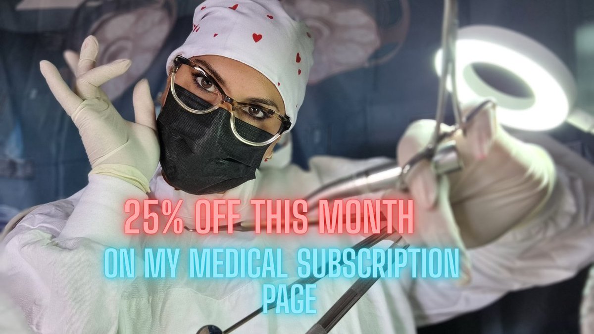 If you love to order a personal medical  fantasy THEN DONT MISS OUT ON THIS FAM OFFER ONLY available  this weekend  onlyfans.com/alexkeepercraz…