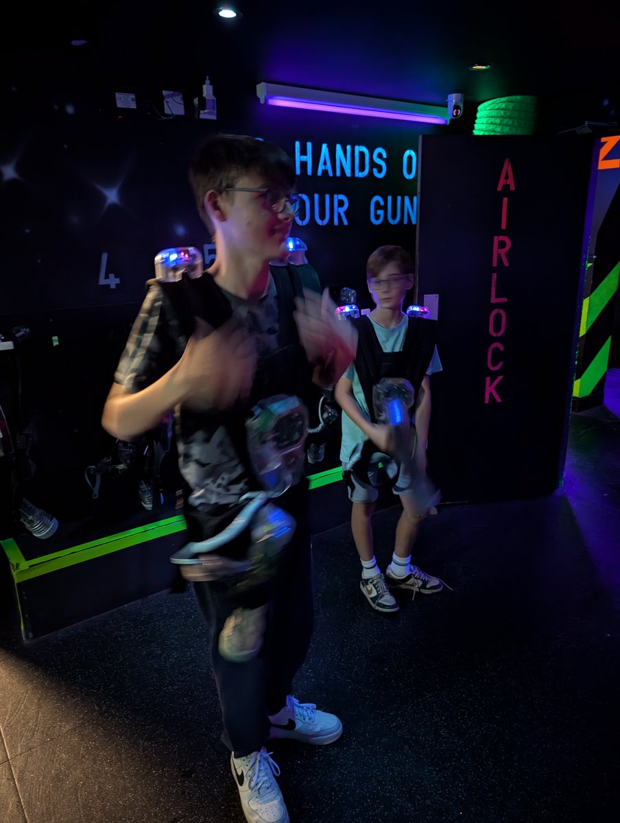 Laser questers are ready and raring to go.