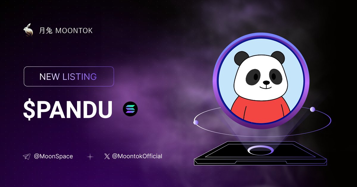 MoontokListing's tweet image. ⚡ 月兔雷霆 - Moontok Xpress

Pandu Pandas ( $PANDU )
moontok.io/coins/pandu-pa…

4NGbC4RRrUjS78ooSN53Up7gSg4dGrj6F6dxpMWHbonk

LIQ: $41,186 | MC: $115,952

#altcoin #memecoins @pandupandas @moontokofficial
