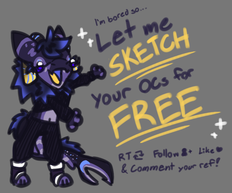 eepycoco's tweet photo. sometimes in my free time i get bored and don't really know what to draw so i wanted to take this as an opportunity to give out some sketches. 

feel free to reply with a ref-sheet of your OCs and i might get to it. no promises though!! https://t.co/1TndxGNJb6