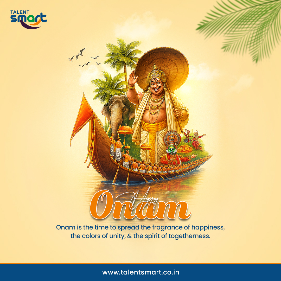 talentsmartco's tweet image. #Onam  is the time to spread the fragrance of happiness, the colors of unity, and the spirit of togetherness. 
Talent Smart wishes you and your family a Happy Onam 2025! 
.
.
.
 #TalentSmart #OnamCelebrations #FestivalOfUnity #ProsperityAndHappiness #OnamVibes  #Onam2025