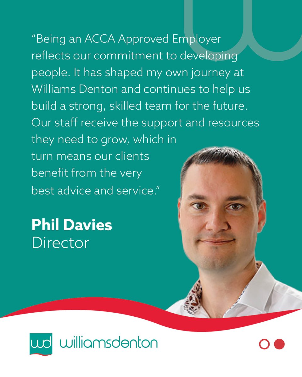 williamsdenton's tweet photo. Why does being a Platinum Approved ACCA Employer matter?

At Williams Denton, the benefits go far beyond a badge. Our Platinum Approved status means our team receives real support. That includes paid study leave, ongoing mentoring, and clear career progression. https://t.co/ugBavmB9em
