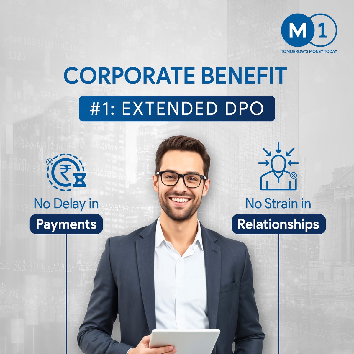 M1xchange's tweet image. Most buyers want longer payment cycles.
Most MSMEs need faster payments.
TReDS bridges this gap.
By joining M1xchange, corporates can extend DPO without disrupting vendor cash flow; preserving liquidity at both ends.
#M1xchange #TReDS #MSMEs #WorkingCapital #CashFlow
